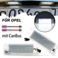 2X LED Kennzeichenbeleuchtung Für Opel Corsa C D E Astra H J K Insignia Cascada