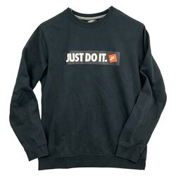 Nike Pullover Herren M Schwarz Sweater Sweatshirt Just Do It