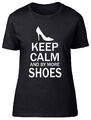 T-Shirt Keep Calm and Buy More Schuhe Damen Shopping Schuhe