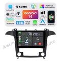 128GB Für Ford S-Max 2006-2015 Autoradio Android 14 GPS Navi DSP CarPlay DAB FM