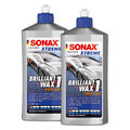 2x 500 ml SONAX XTREME Brilliant Wax Politur 1 Hybrid NPT Hartwachs Lackfpflege