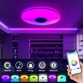LED RGB Deckenleuchte mit Bluetooth-Lautsprecher APP-Steuerung Küche Wohn Schlaf