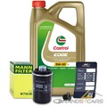 MANNFILTER ÖLFILTER+5L CASTROL EDGE 5W-30 LL FÜR AUDI A4 8K B8 2.0 TFSI