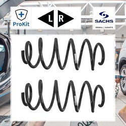 2x ORIGINAL® Sachs 993 743 Fahrwerksfeder Vorne passend für Volvo Xc60