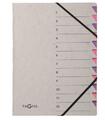 PAGNA Ordnungsmappe Easy Grey, DIN A4, 12 Fächer, lila