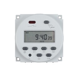 Digitale Zeitschaltuhren DC/AC 12V 16A LCD Display Programmierbar Timer Schalter