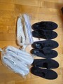 ***4 Paar neue SLIPPER Gr. 42,5 nie getragen 2x schwarz 2x weiß***