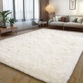 Flauschige Teppiche Hochflor Shaggy Teppich Langflor Wohnzimmer Pflegeleicht DHL