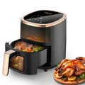 OYAJIA Heißluftfritteuse 6L Air-Fryer Friteuse Fritteuse XXL Mini Backofen 1200W
