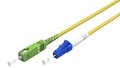 3x Glasfaserkabel (FTTH), Singlemode (OS2) Yellow, (Simplex), 3 m; SC-APC (8°) S