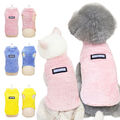 Hundepullover Fleece Pullover für Kleine Hunde und Katzen Pulli Weste Jacke Mops