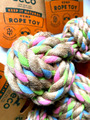 Beco Hemp Rope Ball Hundeball Hundespielzeug Hanf recycelte Baumwolle S 7,5 cm