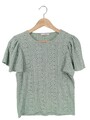 PIGALLE Häkelshirt Damen Gr. DE 38 khaki Casual-Look