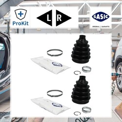 2x ORIGINAL® Sasic Faltenbalgsatz, Antriebswelle Vorne für Ford FOCUS II