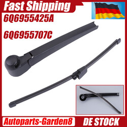 FÜR VW GOLF 5 1K 6 AJ HINTEN WISCHERARM + SCHEIBENWISCHER 6Q6955425A 6Q6955707C