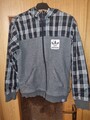 Adidas Vintage Grau Baumwolle Trainingsanzug Jacke Gr.M