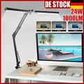 24W Schreibtischlampe LED Doppelkopf Tischlampe Leselampe Büroleuchte Dimmbar