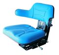 Traktorsitz Schleppersitz blau Armlehne Fahrersitz Bagger Traktor Stapler Sitz