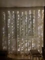 ✨🕯️ 3 m LED Vorhang-Lichterkette – Warmweiß | USB | 8 Modi | Fenster Deko.