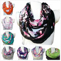 Damen Blumen Schmetteling Rundschal Schlauchschal Loop Schal Tuch viele Farben