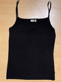 Esprit Träger-Shirt Top Gr.42/XXL Schwarz Oberteil Bluse Cotton -Top Zustand