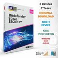 Bitdefender Total Security 2024 3 PC Geräte 2 Jahre VPN