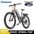 Elektro-Mountainbike 27.5'' E-Bike 1000W 48V Panasonic Akku 20AH Tempo 45km/h DE