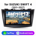 Für Suzuki Swift IV 2011-2017 2+32GB Android 13 Autoradio Carplay GPS NAVI SWC
