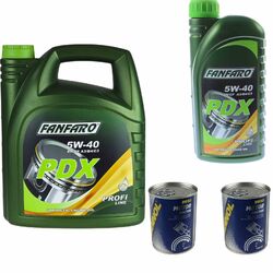6 L FANFARO Motoröl PDX 5W40 API SN/SM/CF  Engine Oil ÖL 2xMANNOL Motor Doctor 