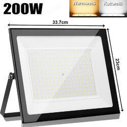 LED Fluter Strahler Flutlicht Außen Baustrahler Scheinwerfer 10-500W Gartenlicht