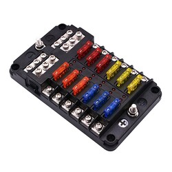 12V 32V 12-Weg ATO Sicherungshalter KFZ Auto Sicherungskasten LKW Boot Sicher
