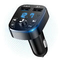 Zigarettenanzünder Bluetooth FM Transmitter Auto MP3 Player 2 USB Stick KFZ AUX