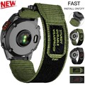 Quickfit Rugged Nylon Armband Für Garmin Fenix E 8 7 7X 6 6X Epix Pro 5 5X Plus