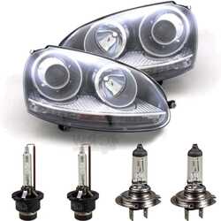 Bi-Xenon Scheinwerfer Set für VW GOLF V 1K/5M 10/03-05/09 D2S/H7 mit Motor