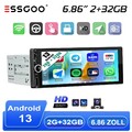1 DIN Autoradio Carplay Android Auto 2+32GB Mit IPS Bildschirm Bluetooth +Kamera