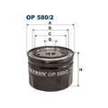 1x Ölfilter FILTRON OP 580/2 passend für HONDA ROVER PERKINS SCHAEFF GEHL
