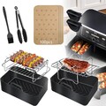 Heißluftfritteuse Zubehör für Ninja Foodi,19 Stück Airfryer Silikonform Zubehör