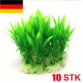10 Aquarium Wasserpflanzen Set Aquarien Künstliche Pflanze Sparset 10cm