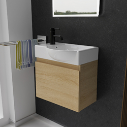Waschbecken mit Unterschrank Badmöbel Set Waschbeckenunterschrank Waschtisch Bad