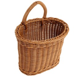 Imitation Rattan Wandkorb Wandmontierter Kunststoff-Aufbewahrungskorb für