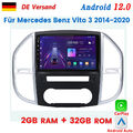 DAB+ Autoradio Für Mercedes Benz Vito W447 2014-2020 GPS Navi Android 12 CarPlay