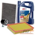 INSPEKTIONSPAKET FILTERSATZ SET A+5L EUROLUB 5W-30 FÜR SEAT IBIZA 3 6L1.4 02-09