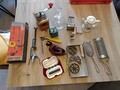Alte Küchengeräte usw. kaffemühle Pfeffermühle Nussmühle Dachbodenfund Sammeln