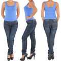 DAMEN RÖHRE RÖHRENJEANS HÜFT HÜFTJEANS STRETCH STRETCHJEANS HOSE JEANS SLIM FIT