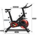 Heimtrainer Fahrrad Fitnessbikes Indoor Cycling Bike Fahrradtrainer LCD 150kg