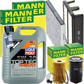 MANN INSPEKTIONSPAKET+LIQUI MOLY 5W-30 MOTORÖL passend für 1.7 CRDI HYUNDAI ix35