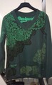 Pullover langarmshirt  Desigual  grün bunt Gr. XL fällt aus wie L