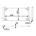 Kondensator Klimaanlage MAHLE AC 74 000S