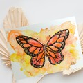 Aquarell Schmetterling Bild, Wandbilder, Malerei, Gemälde, Deko, Kunstwerk