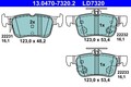 ATE Bremsbelagsatz, Scheibenbremse 13.0470-7320.2 für FORD FORD USA